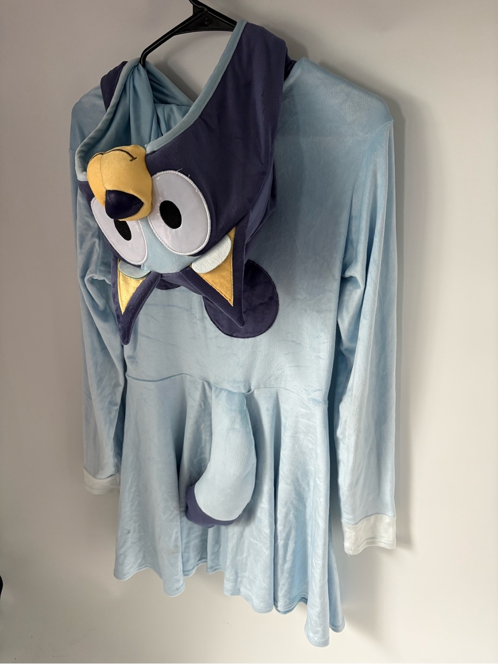 Light Blue Plush bluey costume Dress